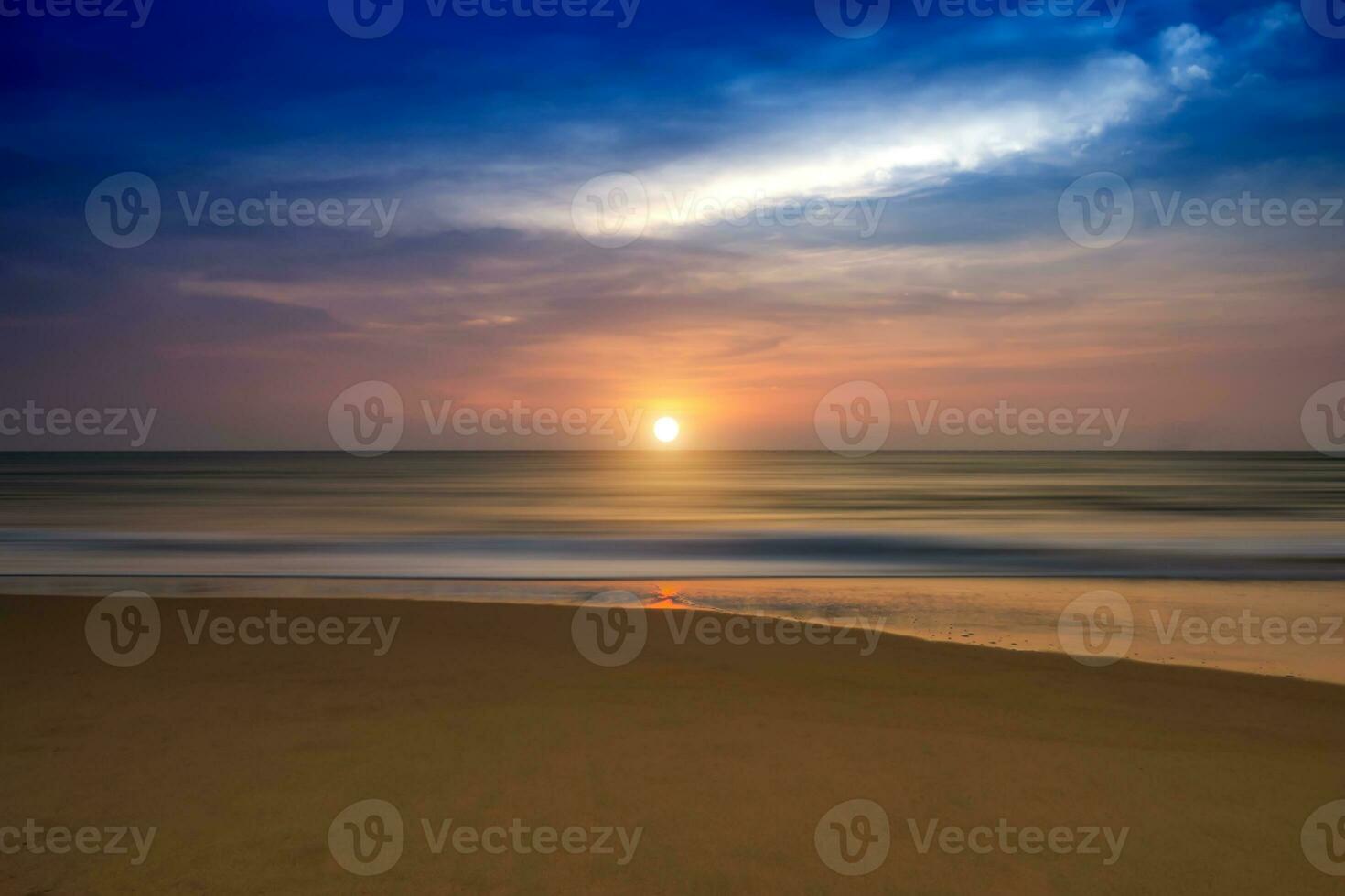 sunset on the andaman sea, Thailand photo