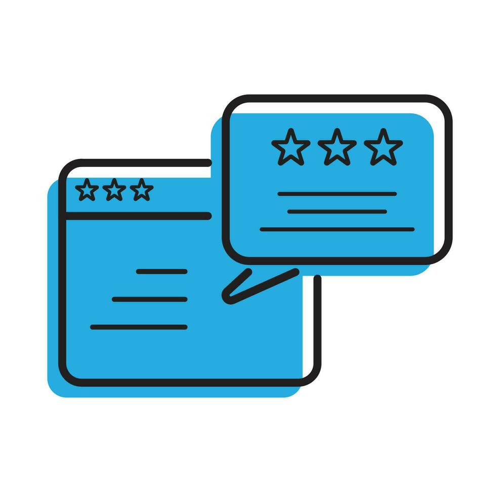 Fill Feedback, review, testimonial, customer thin line icons. Editable stroke. For website marketing design, logo, app, template, ui, etc. Vector illustration modern Designs.