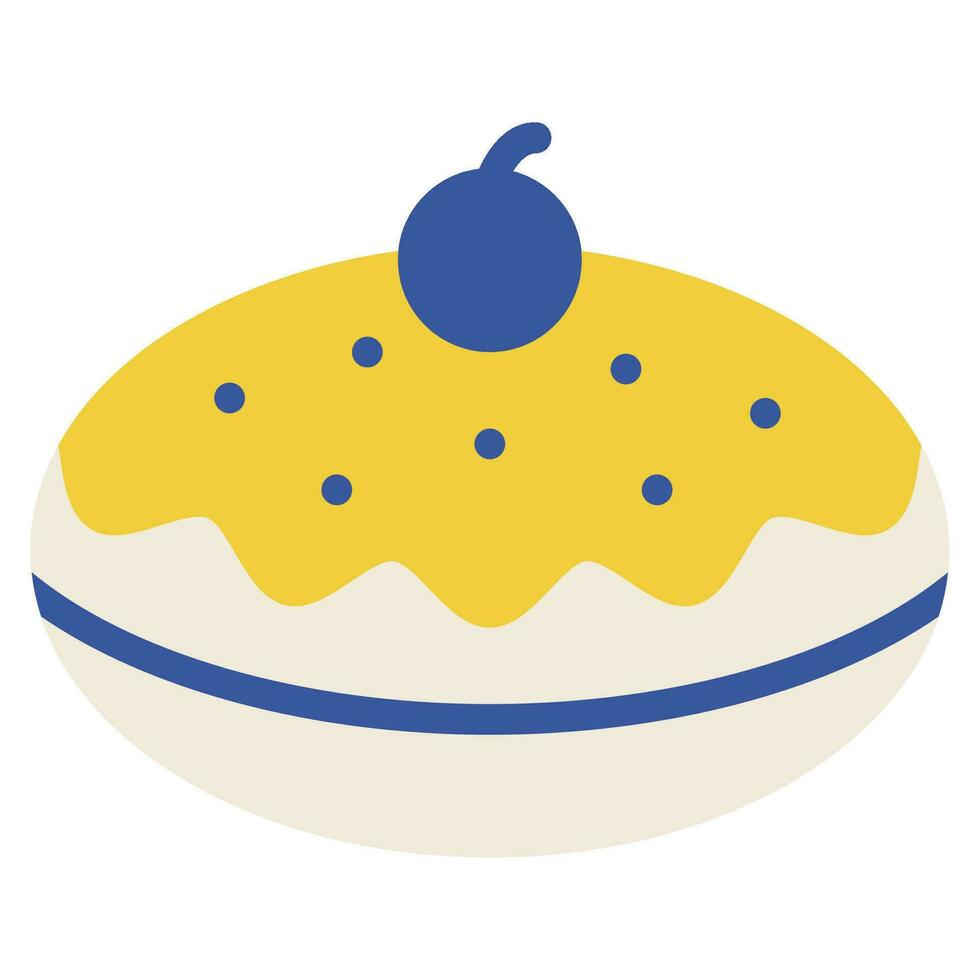Jelly Doughnut Illustration Icons For web, app, infographic, etc vector
