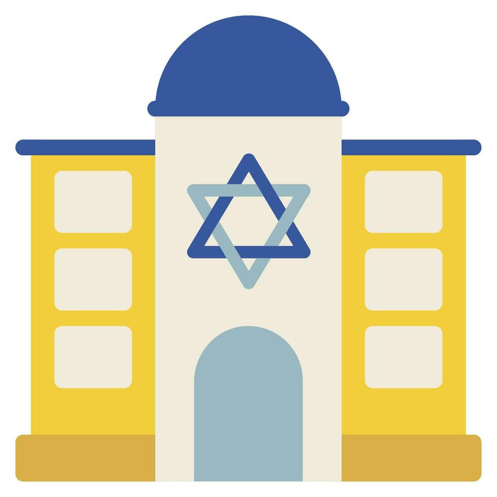 Synagogue Illustration Icons For web, app, infographic, etc vector