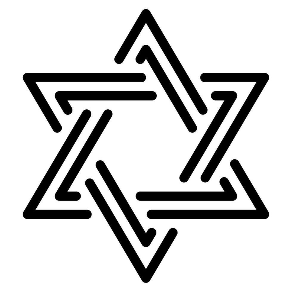 Star of David Illustration Icons For web, app, infographic, etc vector