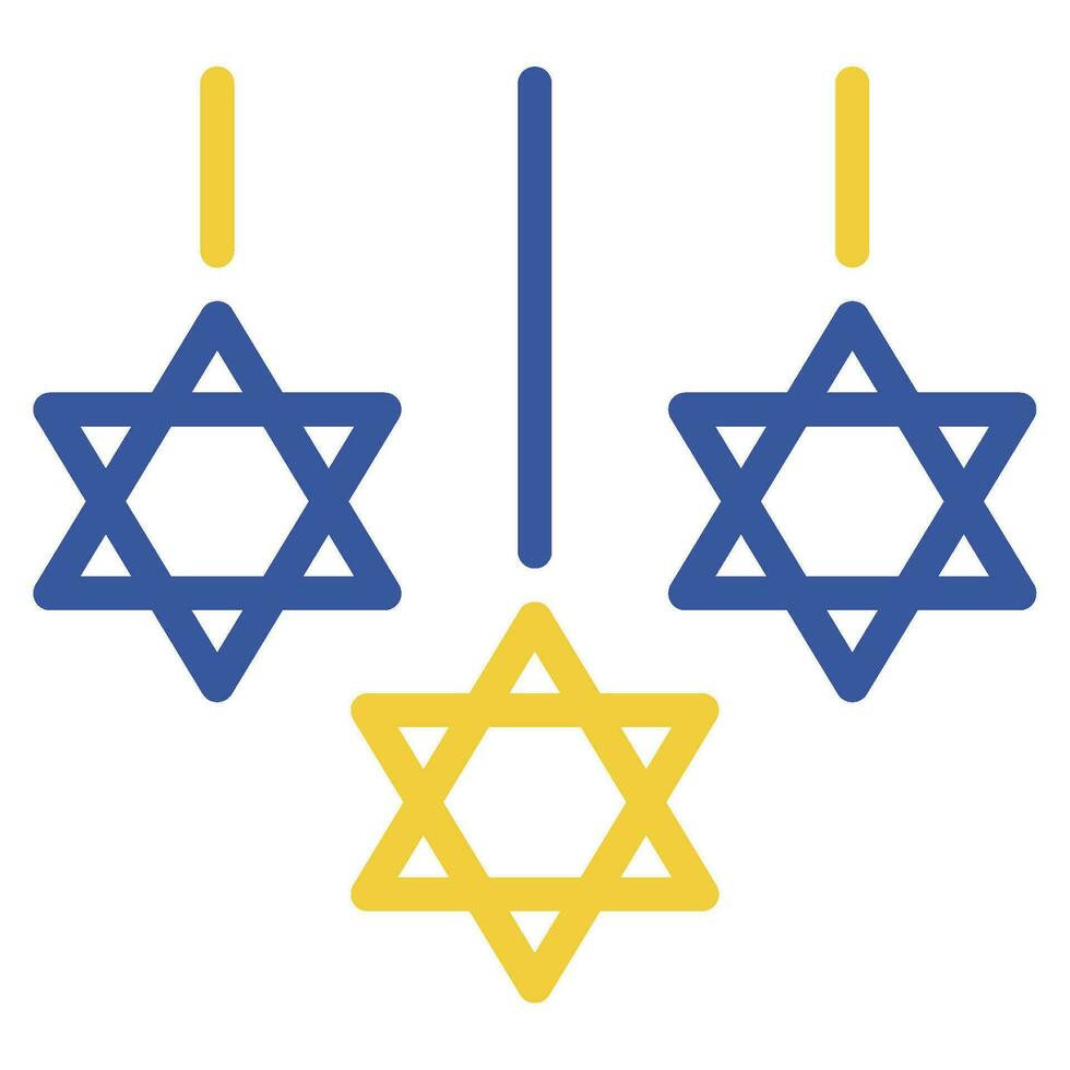 Hanukkah Decor Illustration Icons For web, app, infographic, etc vector
