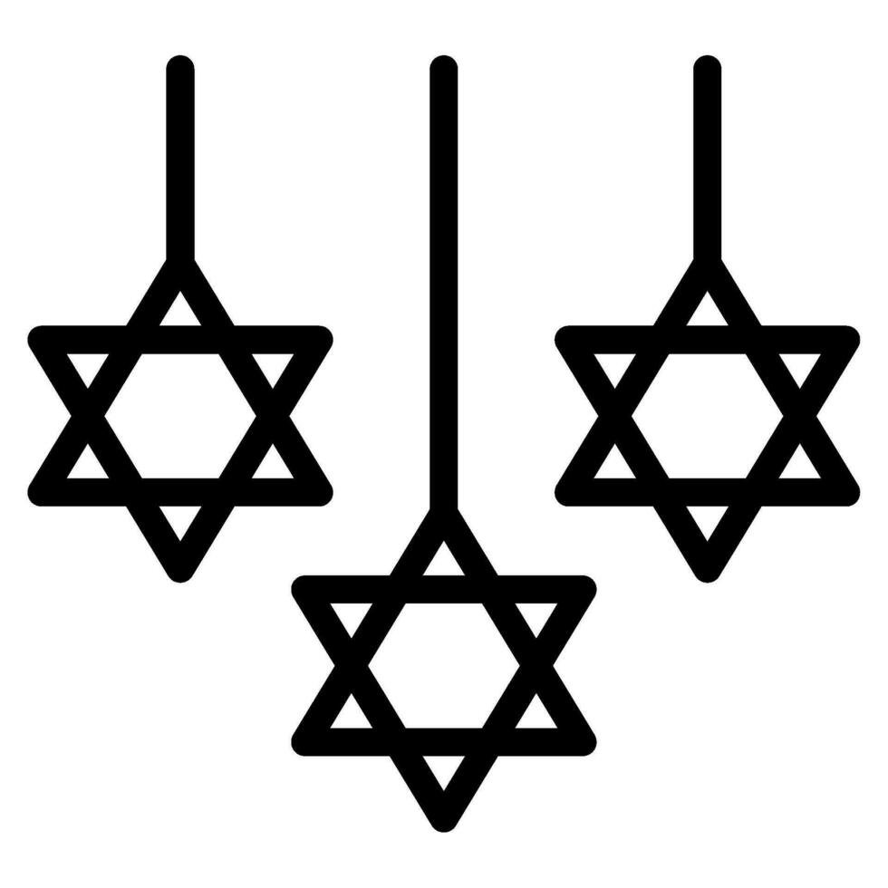 Hanukkah Decor Illustration Icons For web, app, infographic, etc vector