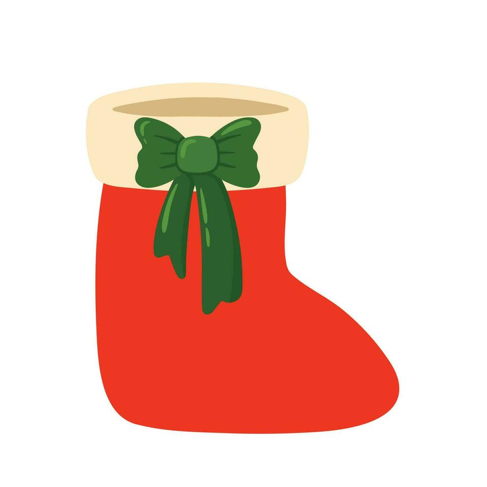 Christmas Sock Icon for Element Decoration Vector Illustration