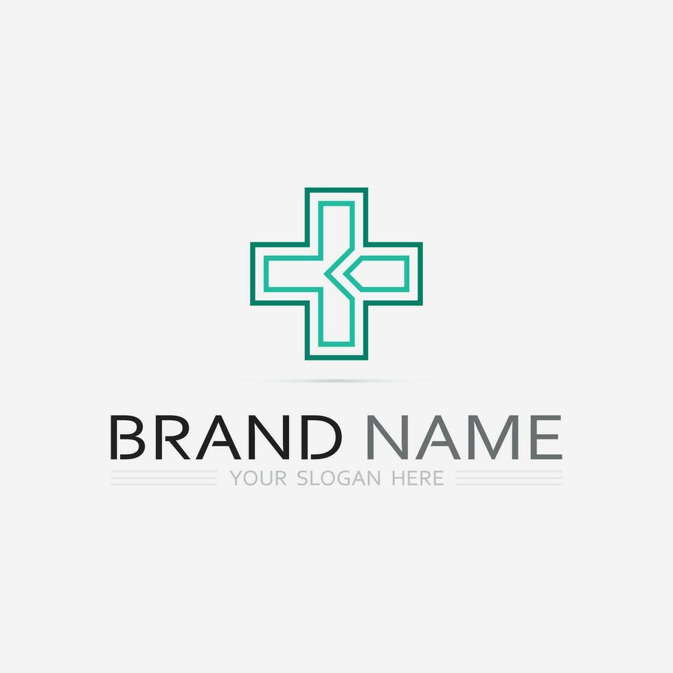 health protection with shield logo design vector template for medical or insurance company-vector