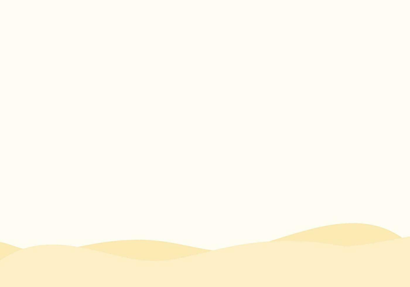 Simple and flat style background with desert for presentation or content with copy space vector
