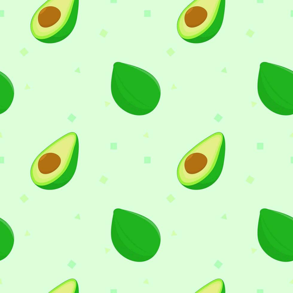 Cute avocados seamless pattern for background of wrapping paper or textile vector