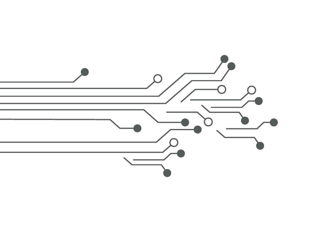 Circuit illustration design vector