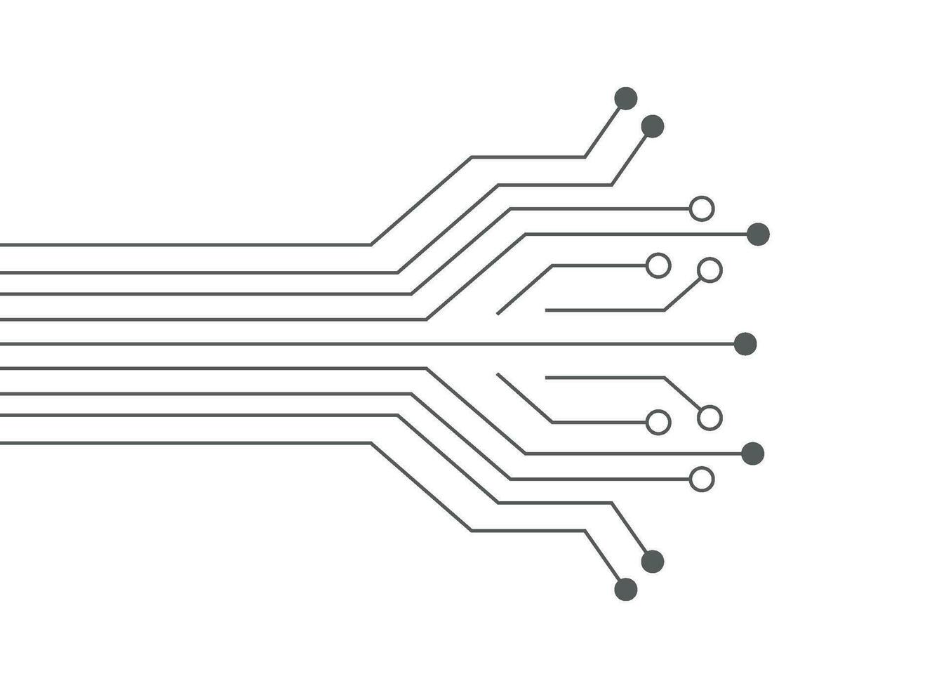 Circuit illustration design vector