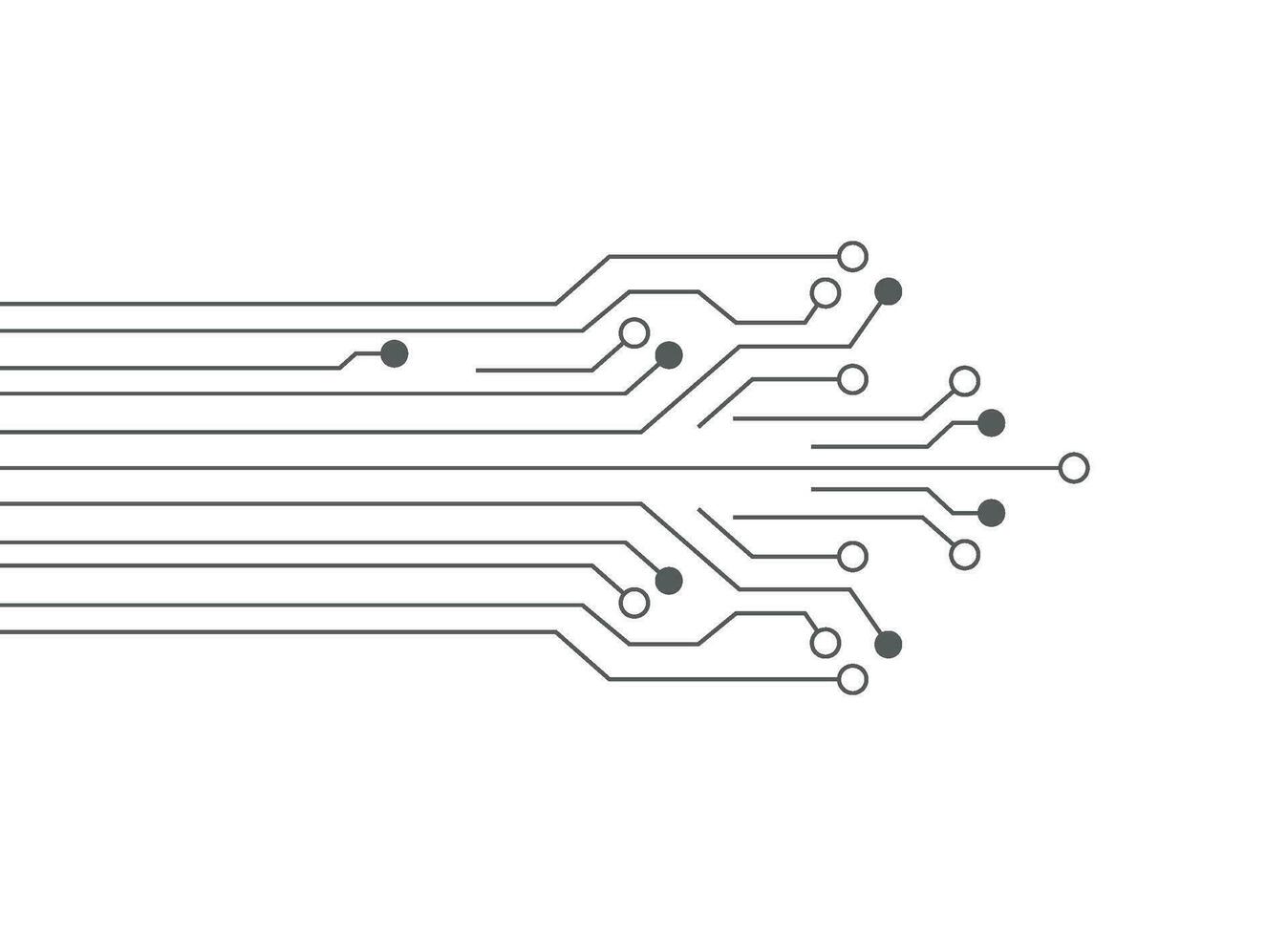 Circuit illustration design vector
