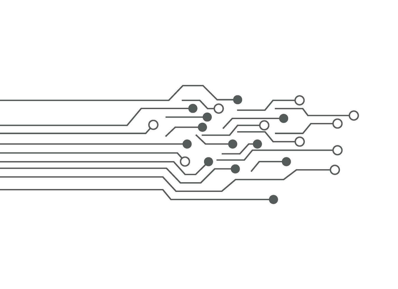 Circuit illustration design vector