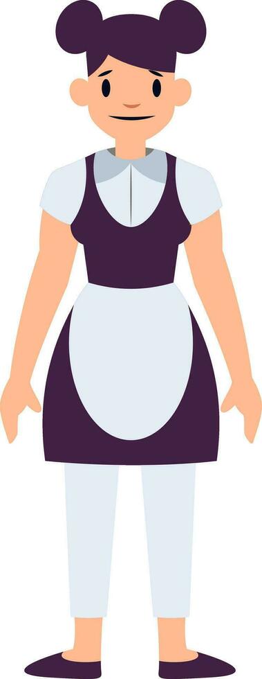 House keeper chacater simple vector illustration on a white background