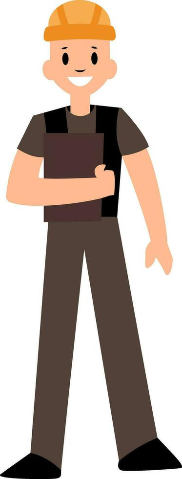 Foreman character vector illustration on a white background