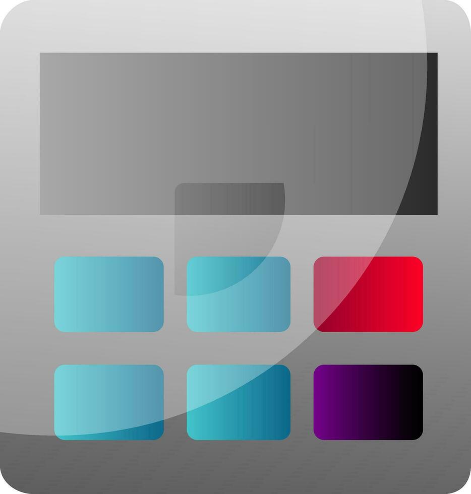 Simple vector illustration on a white background of a calculator