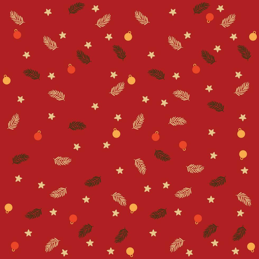 Christmas red background. Cute pattern for endless holidays. Christmas decorative texture vector