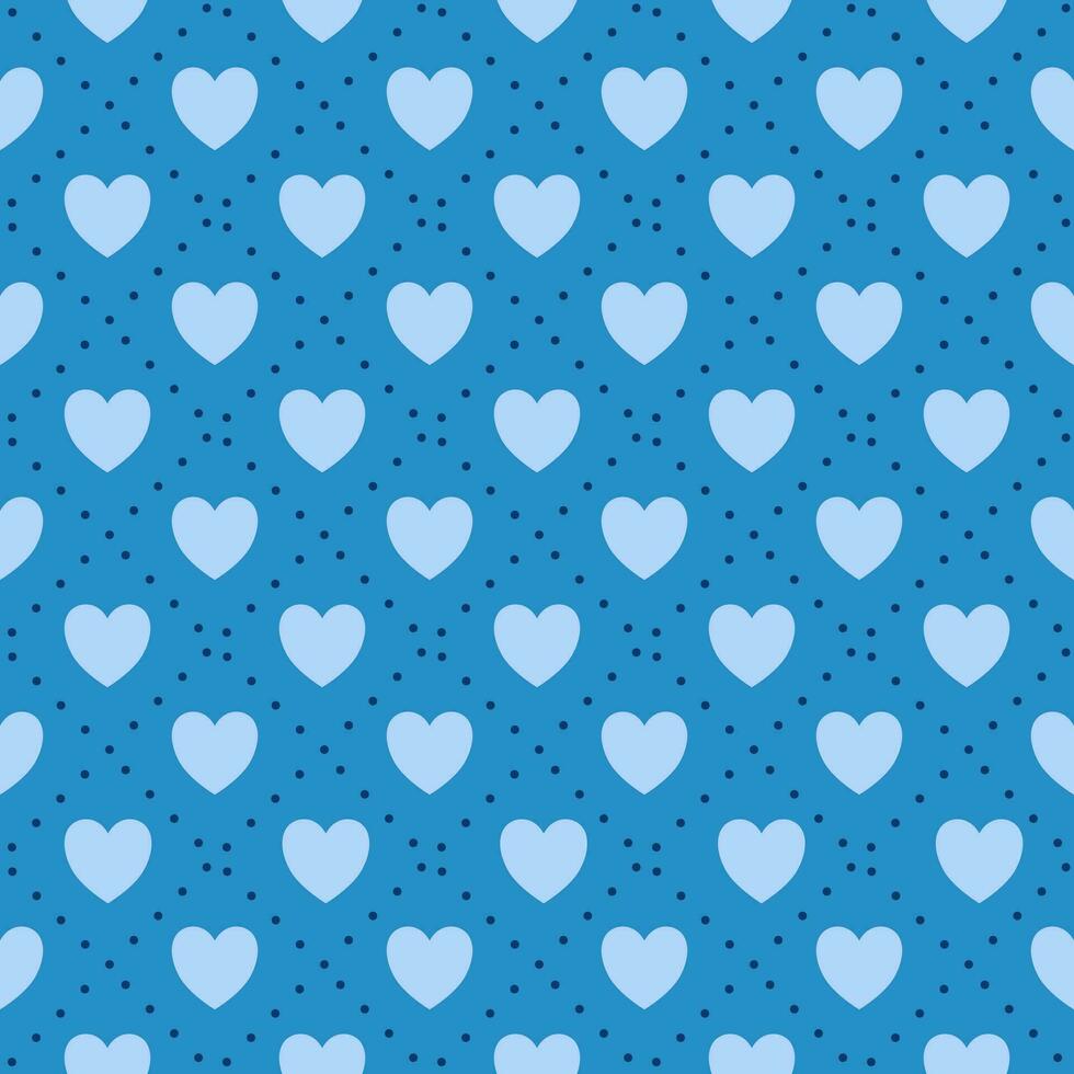 corazones modelo muestra de tela en azul antecedentes para impresión en tela, textiles, diseños, cubiertas, y fondos de pantalla, sitios web vector