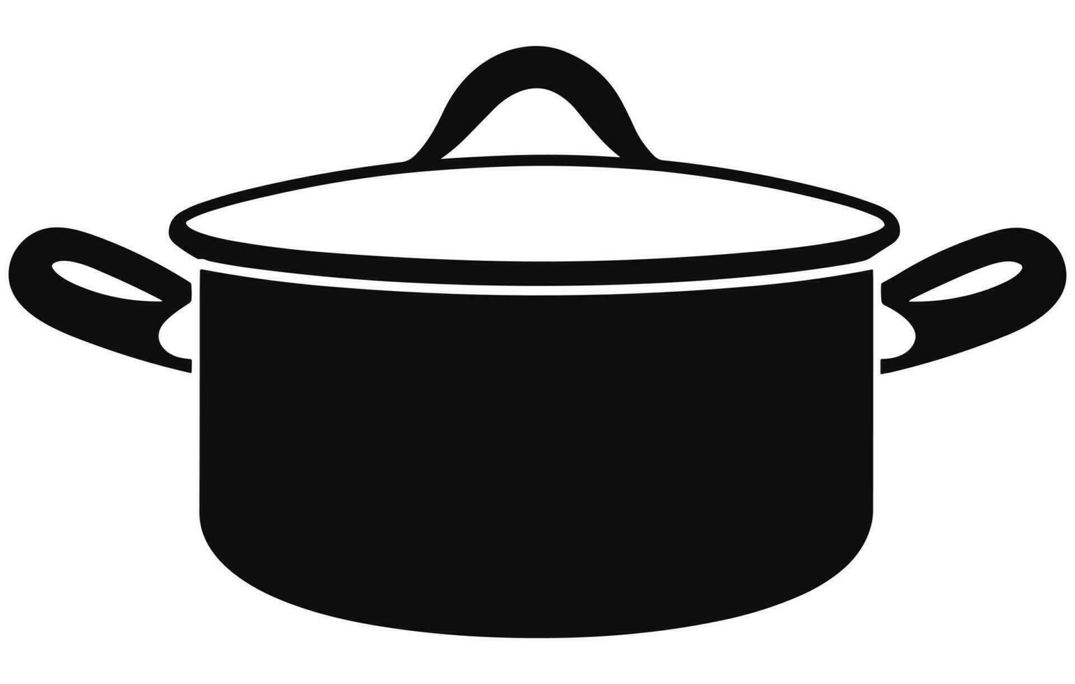 Cocinando maceta logo diseño, el sopa maceta es hirviendo, vector, vector