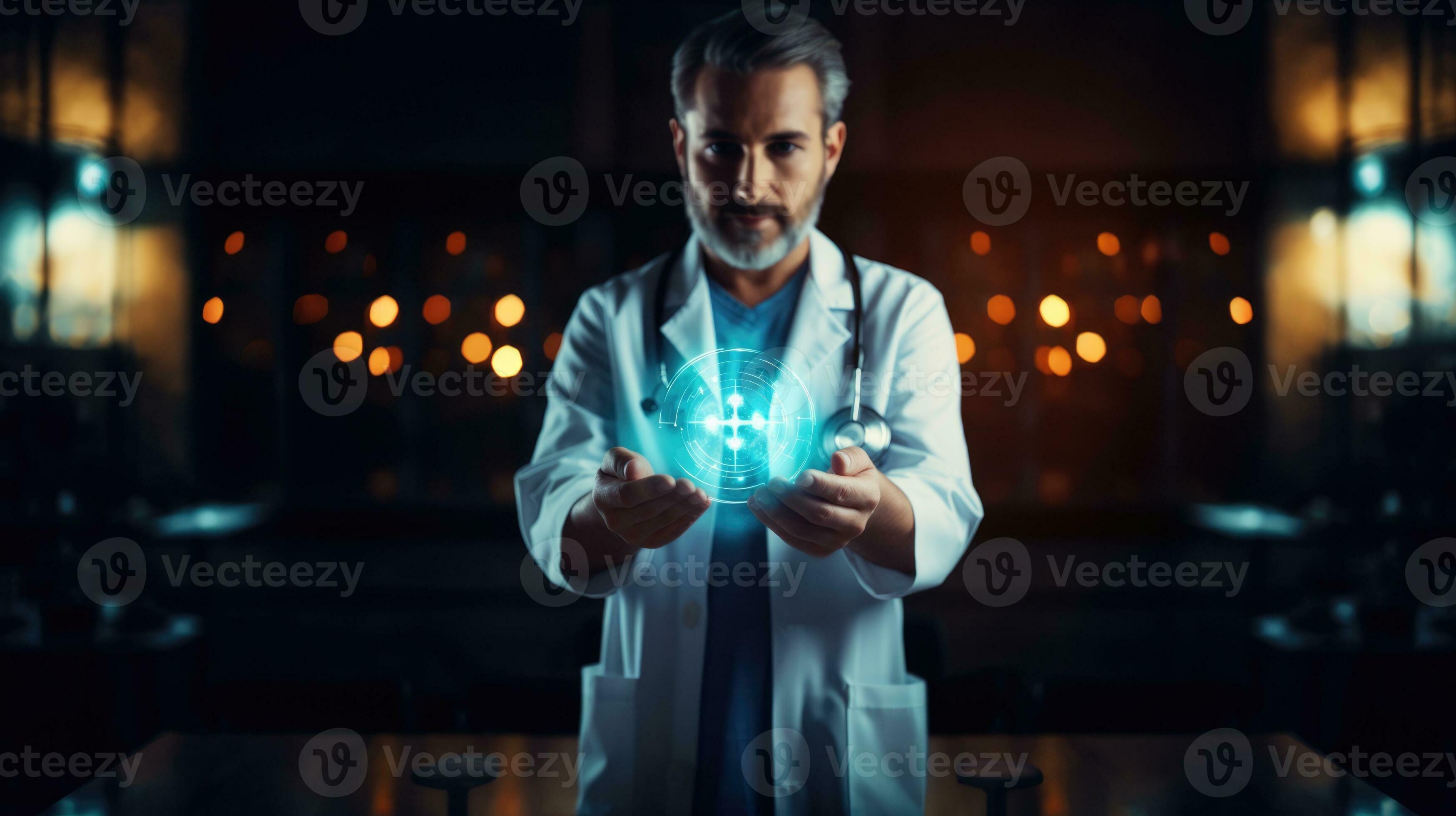 AI generated Realistic Image Digital Healthcare, Doctor, Nurse, and UI ... Circuit Diagram