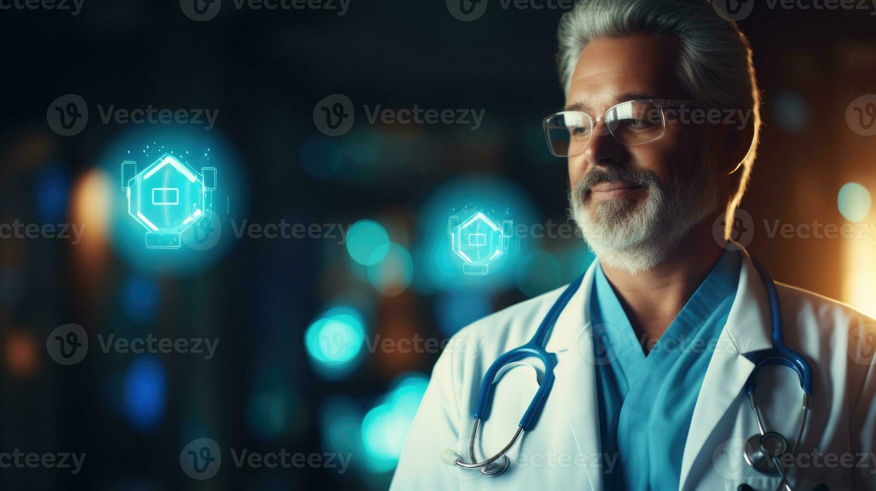 AI generated Realistic UI Icon Digital Healthcare Doctor, Nurse ... Circuit Diagram