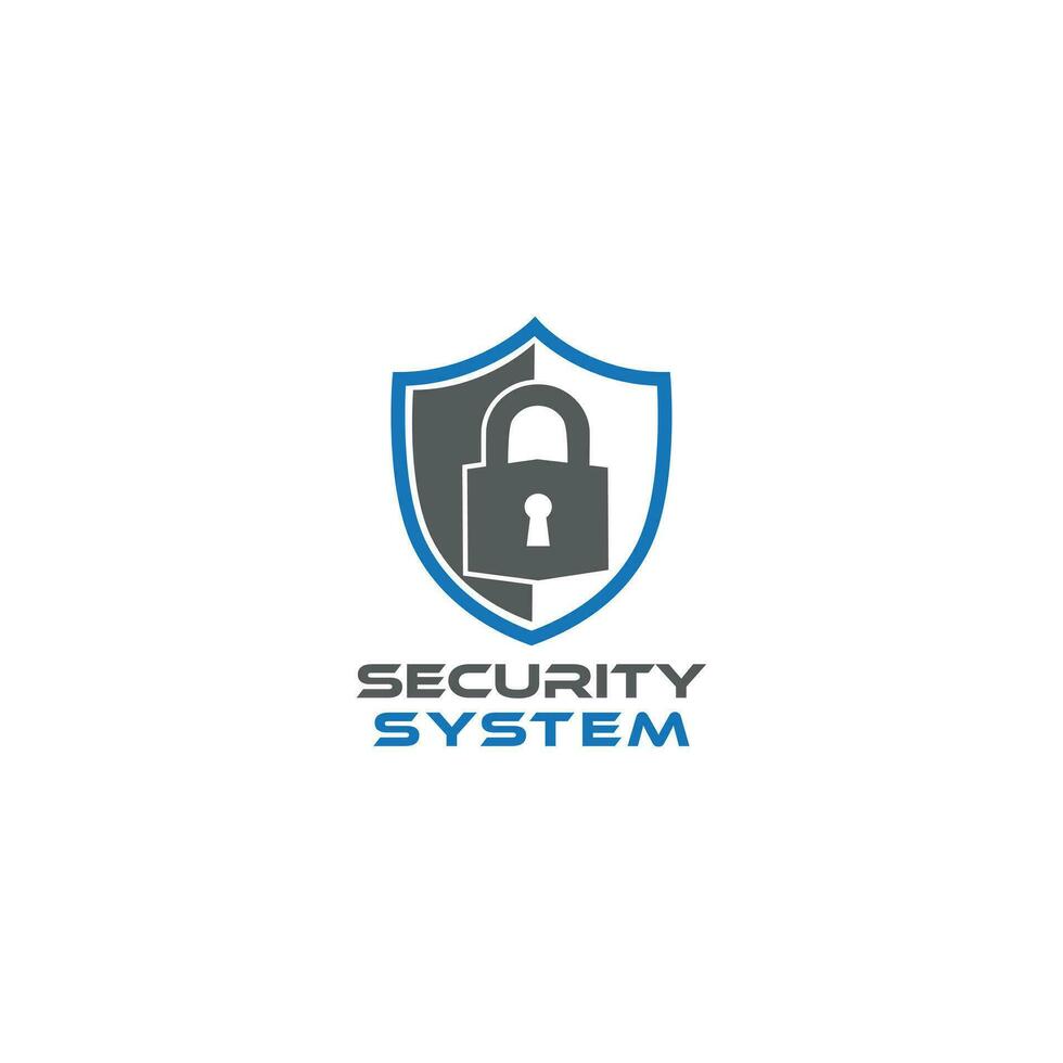 Security Lock Icon Logo Design Element. Security shield Lock Icon Logo Design Element vector