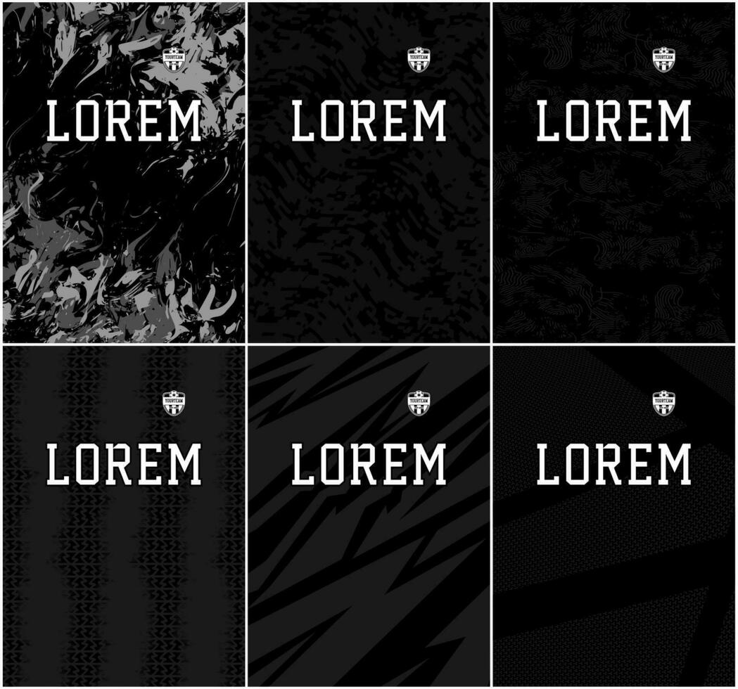 black abstract pattern background sublimation jersey vector