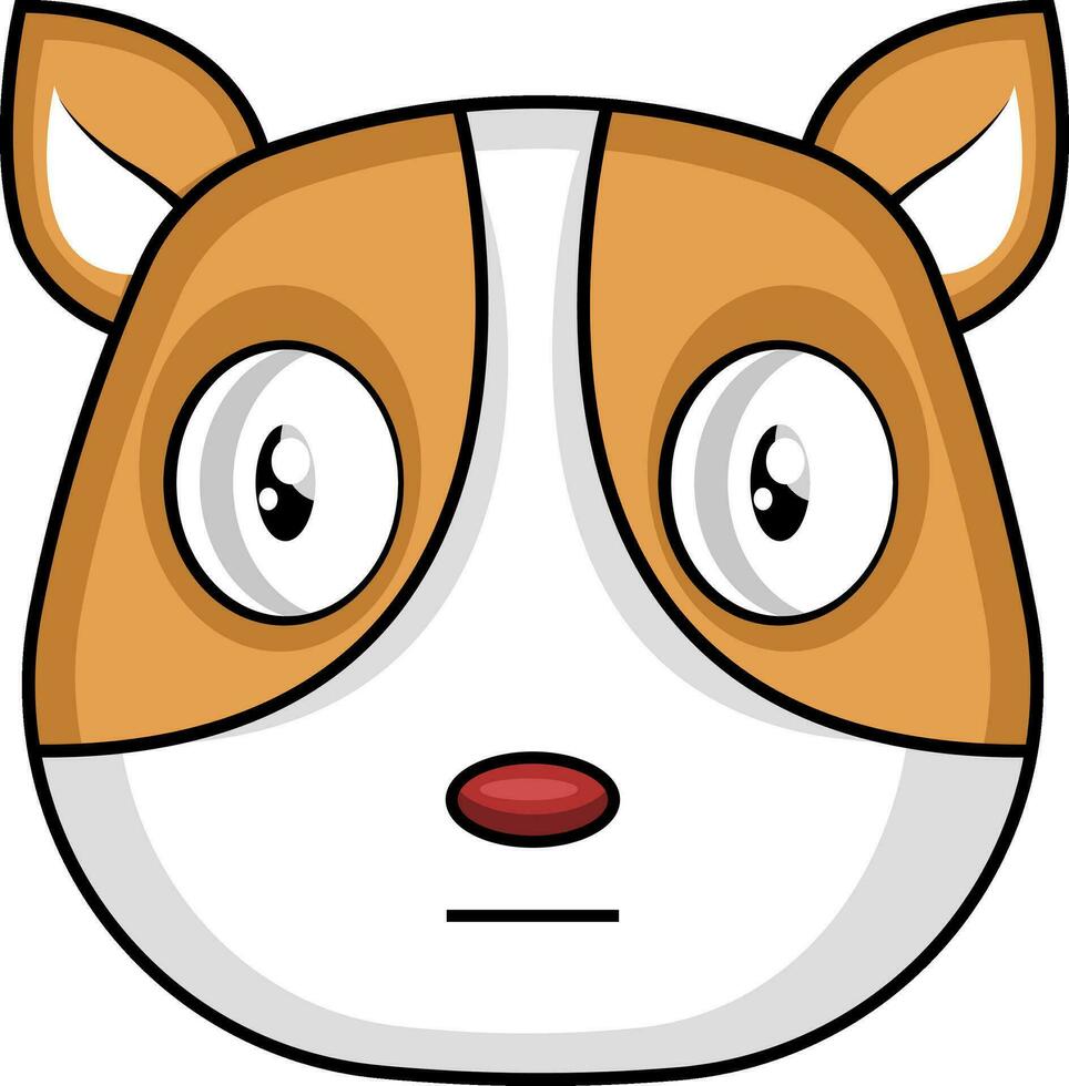 Cute cartoon puppy vector illustartion on white background