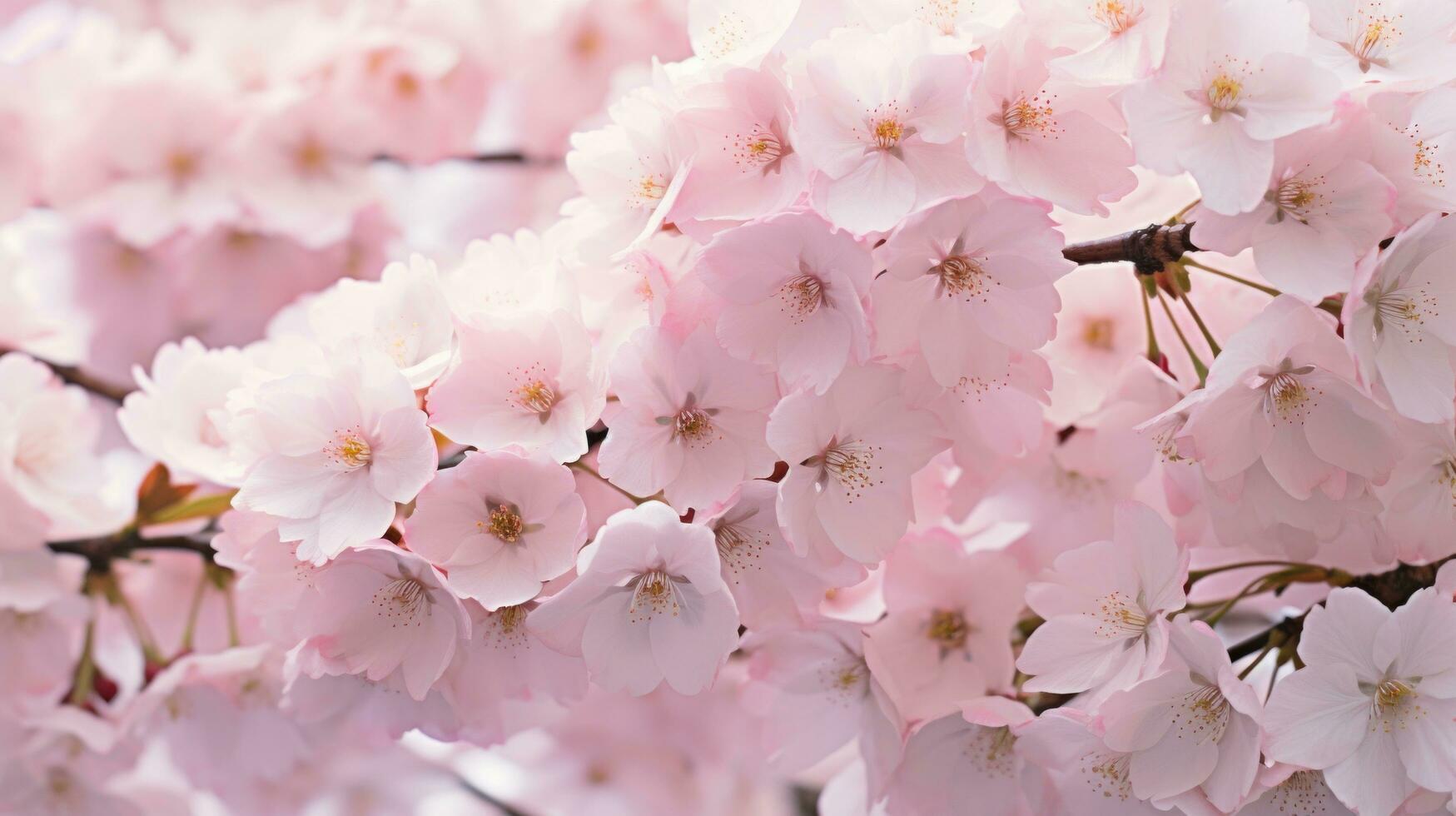 AI generated Cherry Blossom Branch photo