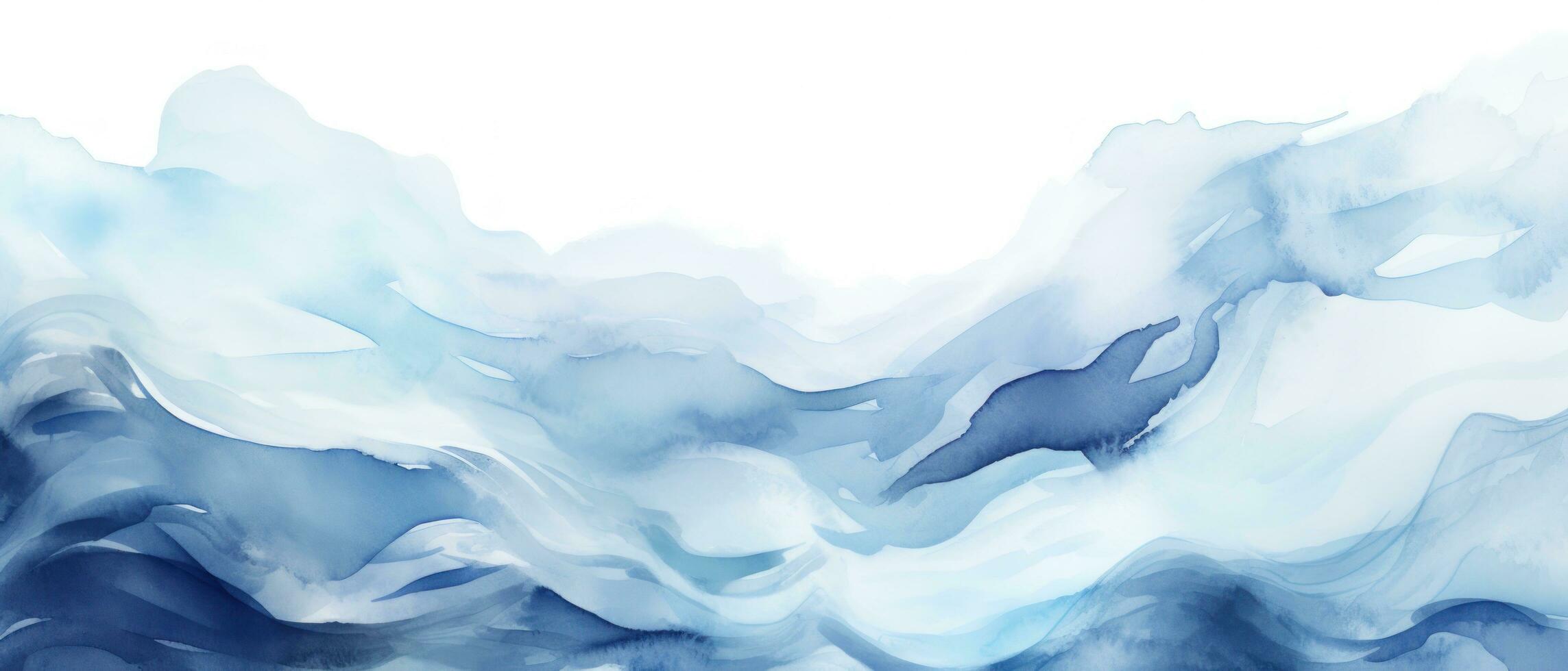 AI generated ocean free watercolour art photo