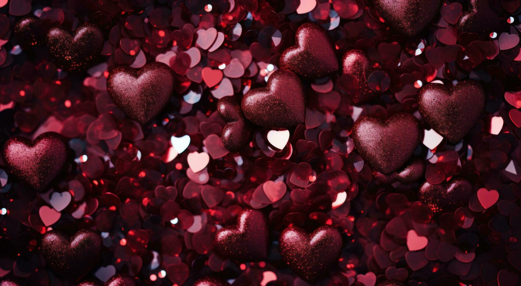 AI generated love valentine hearts background background, photo