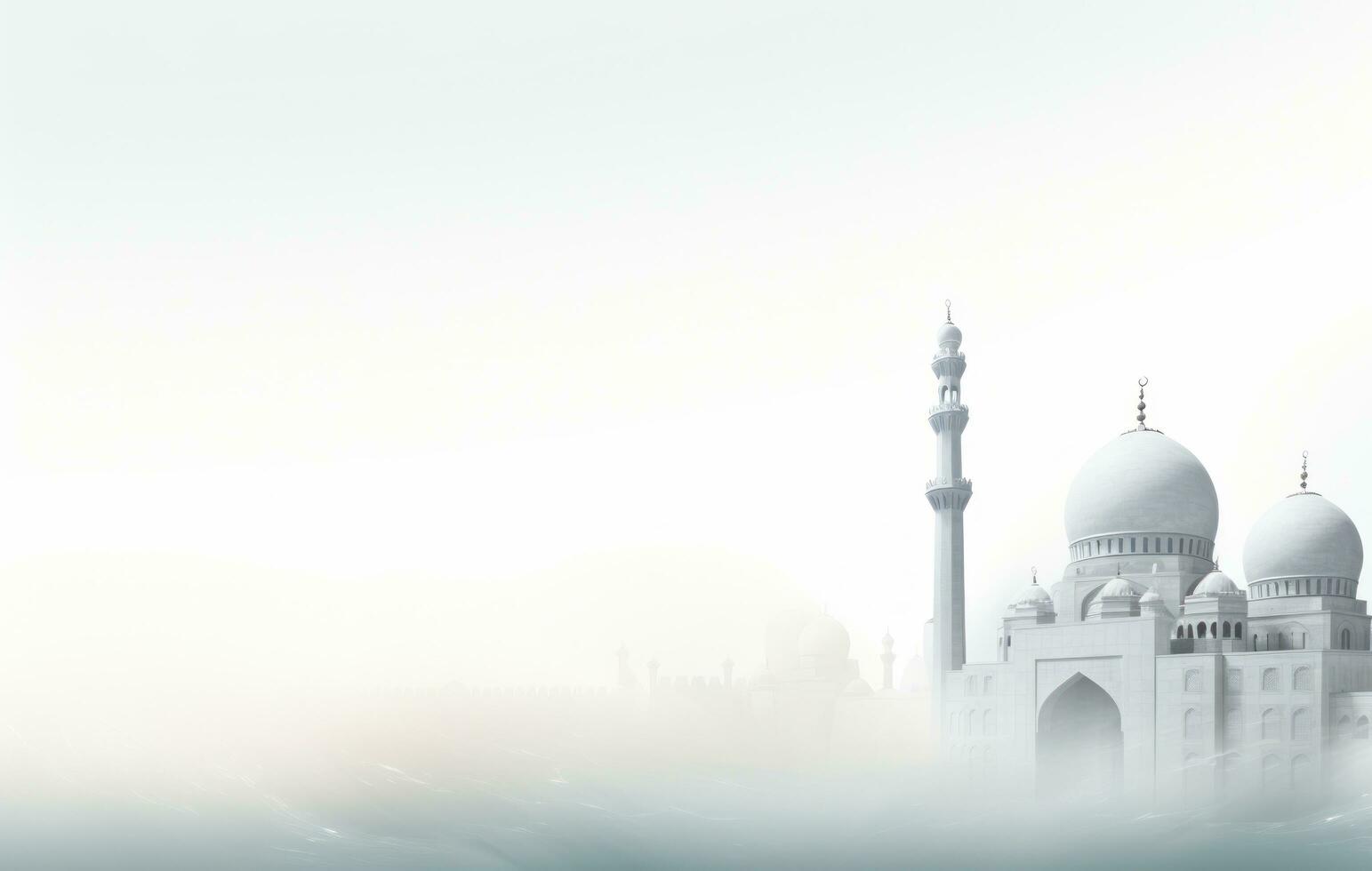 AI generated islamic holiday background photo