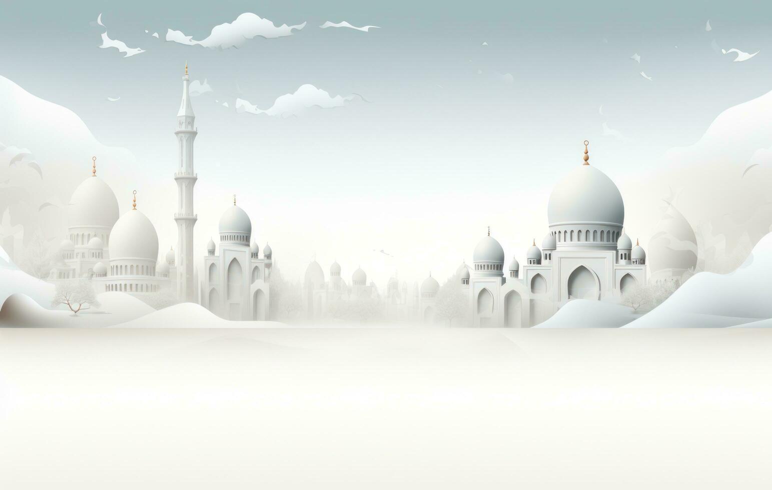 AI generated islamic holiday background photo