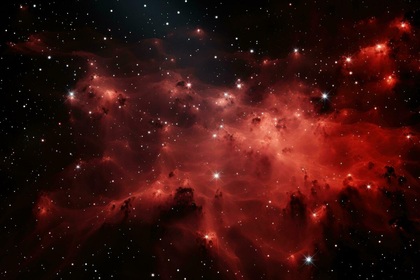 AI generated large cluster with stars is seen, photo