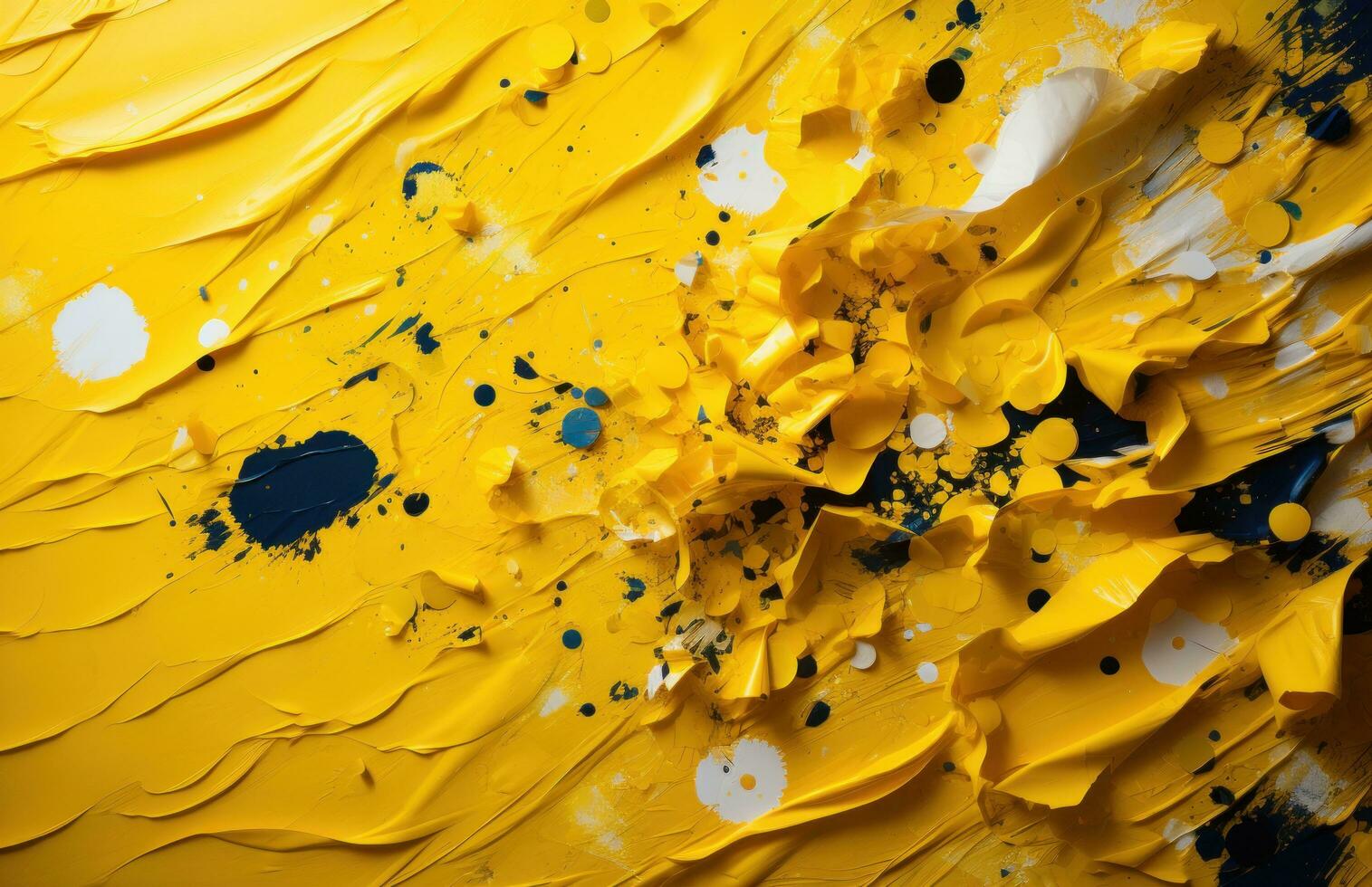 AI generated confetti on a yellow background confetti, photo