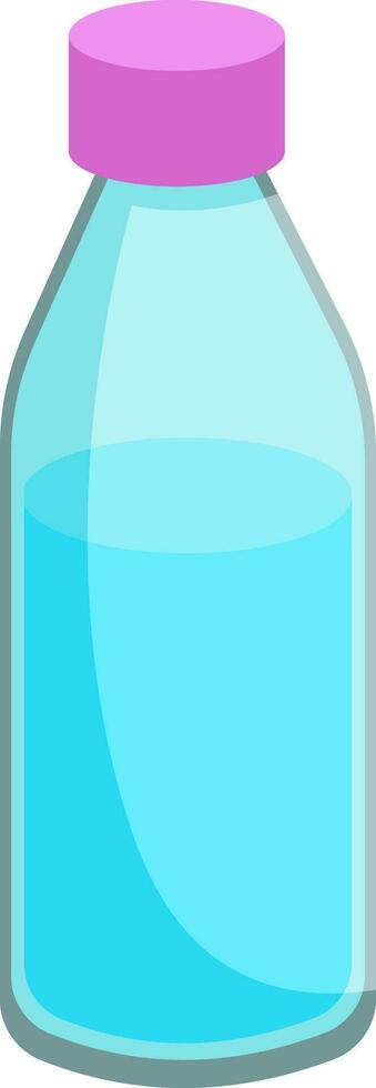 botella de agua, ilustración, vector sobre fondo blanco