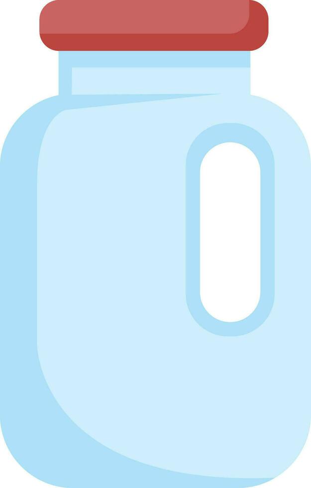 Empty jar, illustration, vector on white background