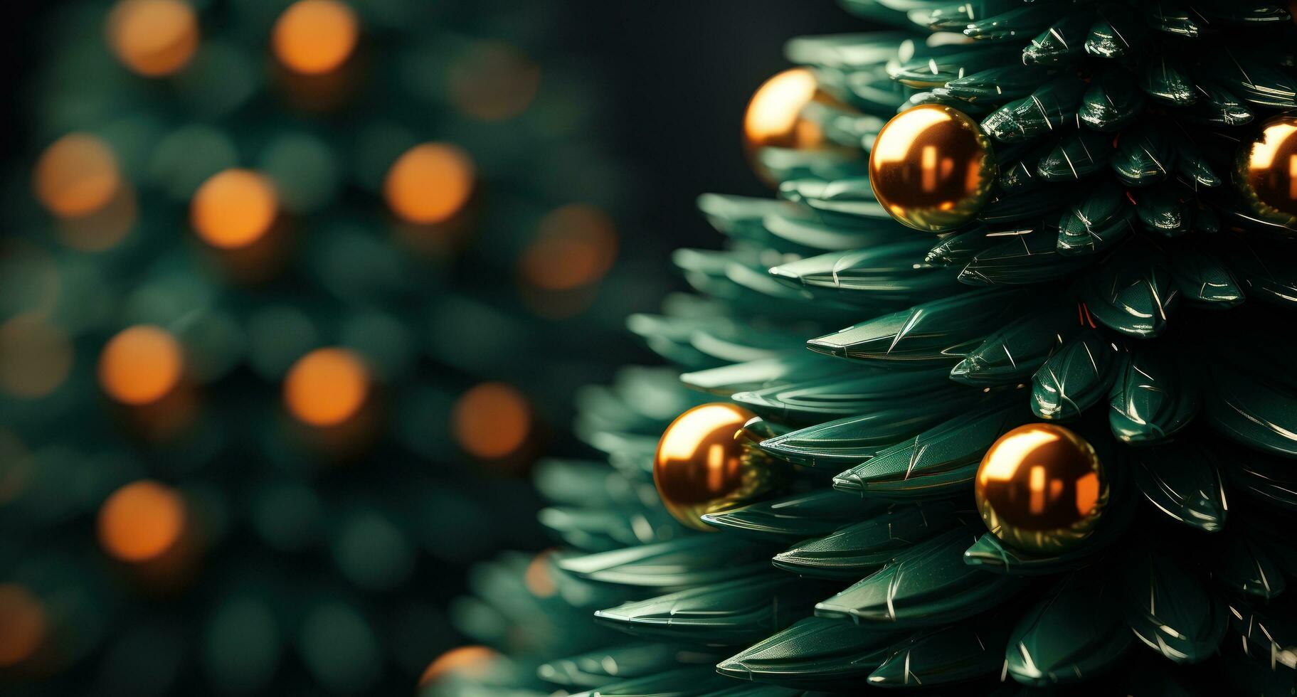 AI generated a close up of artificial christmas tree glwt, photo