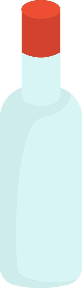 Bottle of vodka, illustration, vector on white background