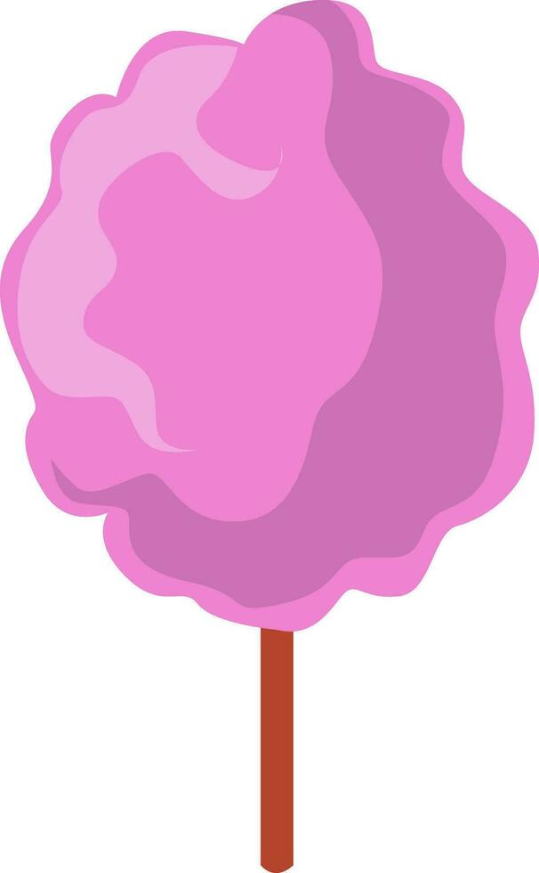 Cotton candy, illustration, vector on white background