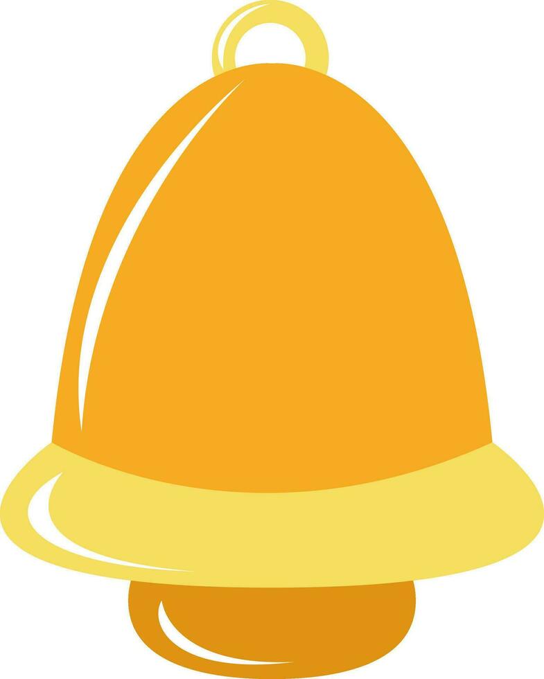 campana amarilla, ilustración, vector sobre fondo blanco
