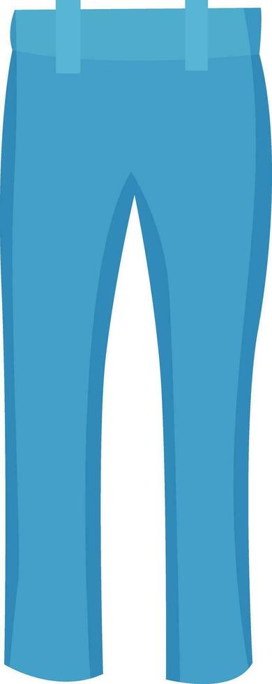 Blue woman jeans, illustration, vector on white background