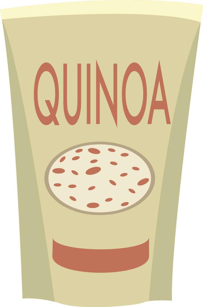 Quinoa, illustration, vector on white background