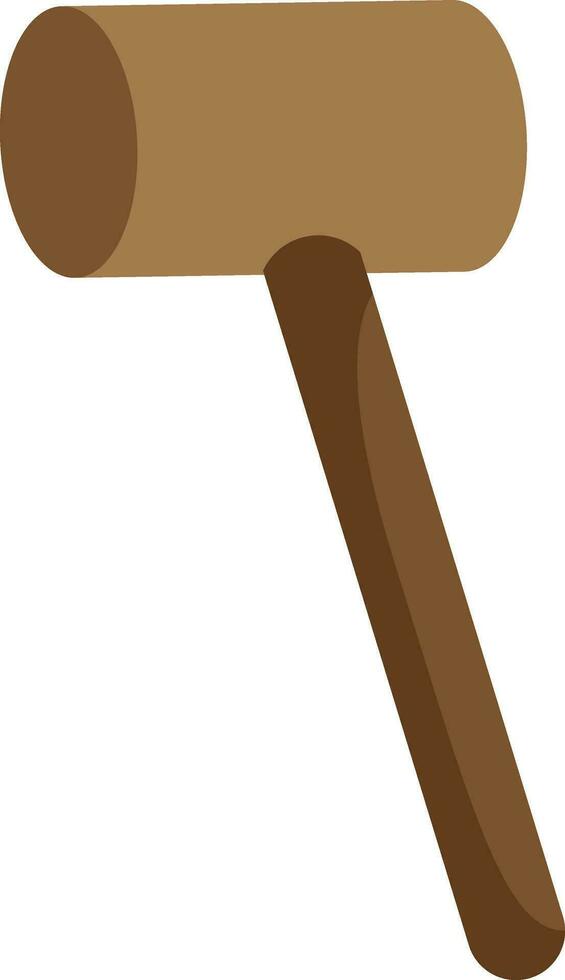 Mallet for meat, illustration, vector on white background