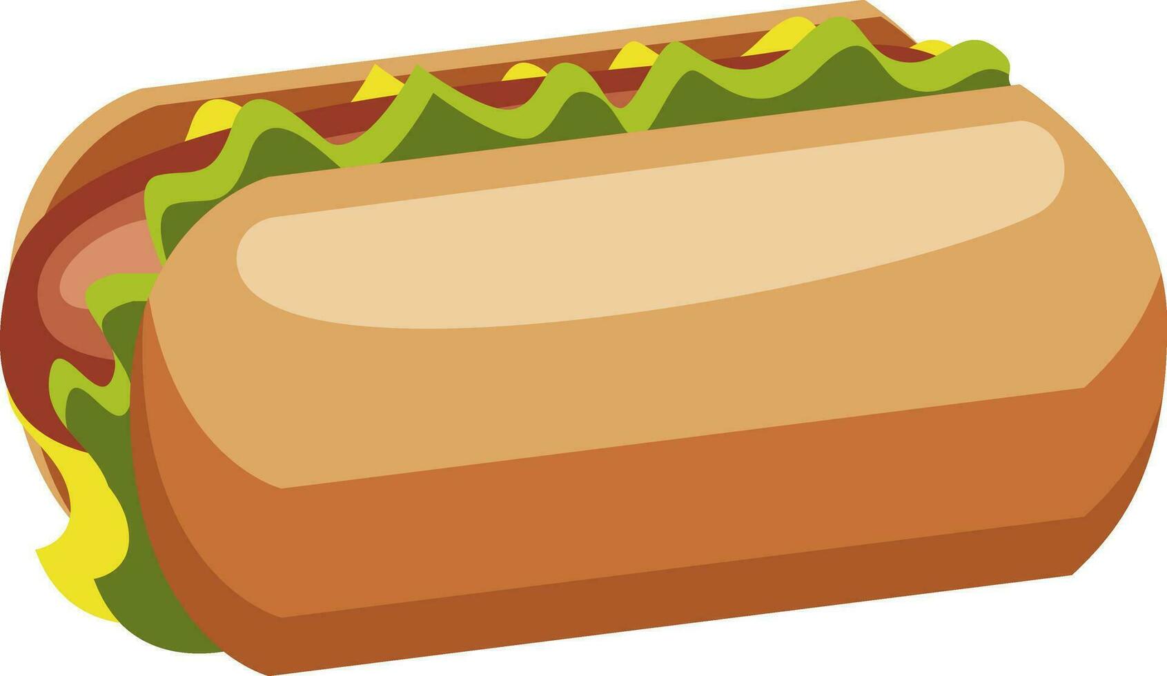 Sandwich vector color illustration.