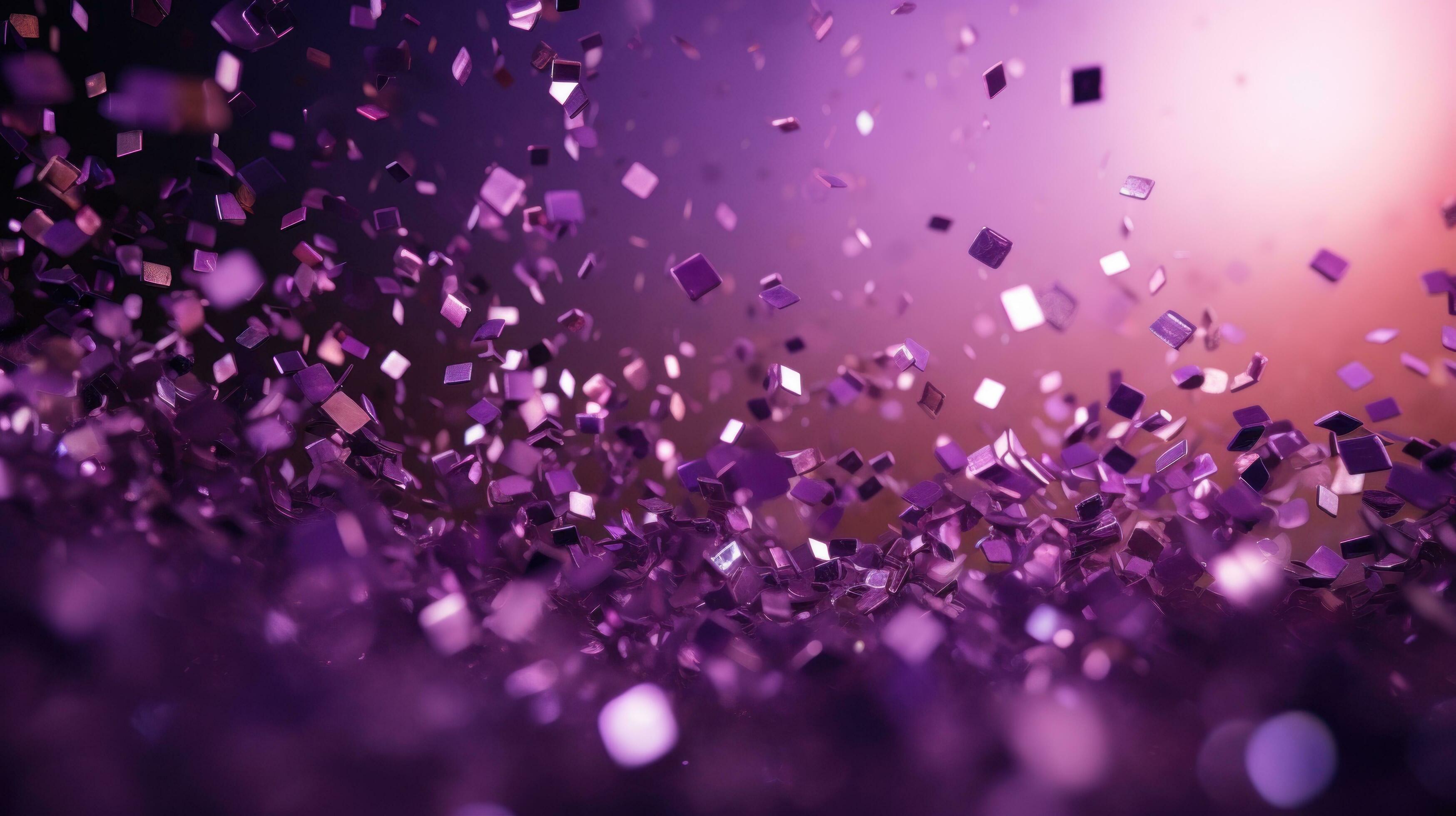 AI generated purple and purple confetti, glitter and confetti 35383944