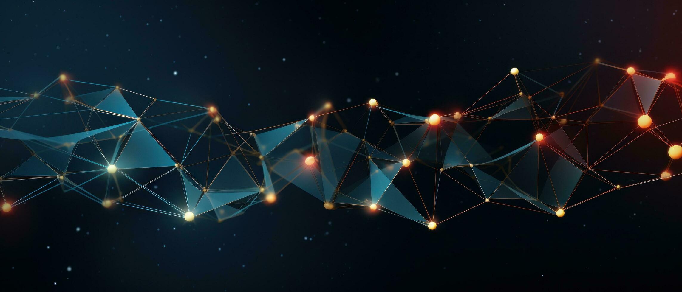 AI generated blue background with wires and connections on it photo