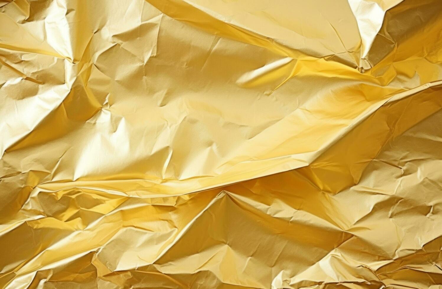 AI generated Gold foil background photo
