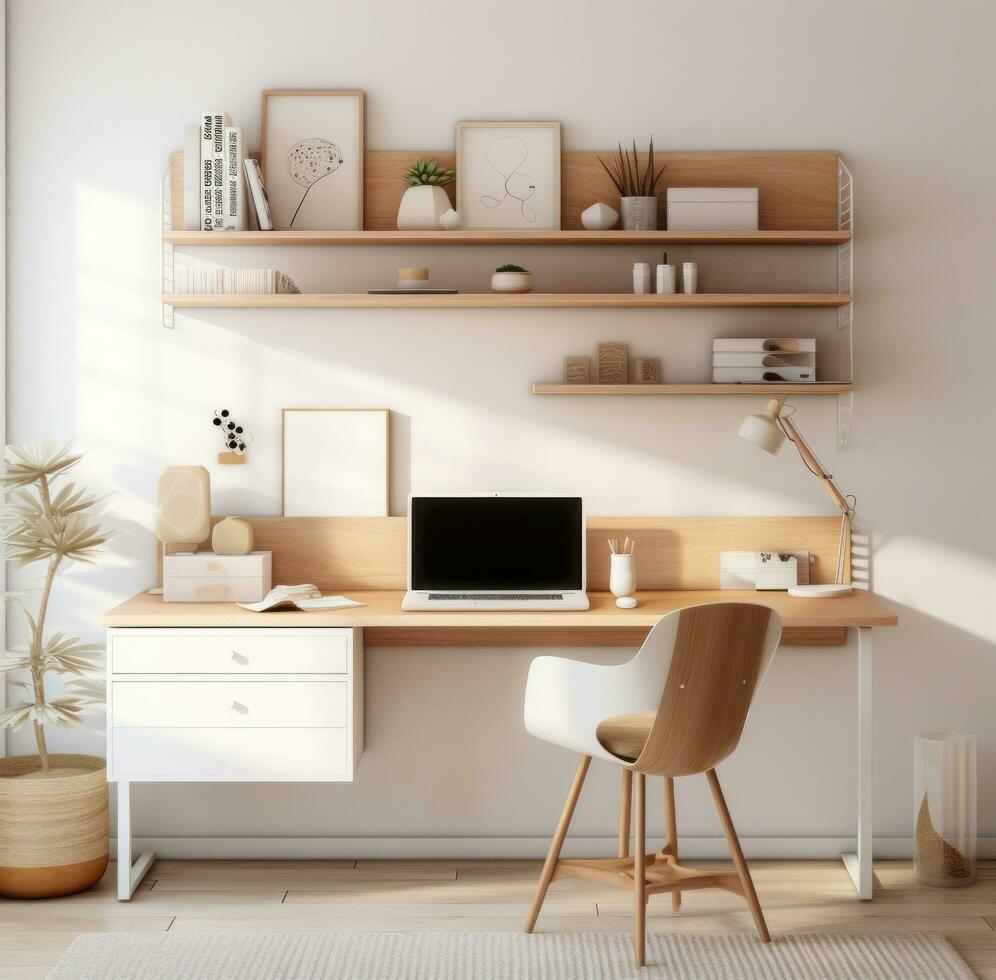 AI generated how to make desk home, photo