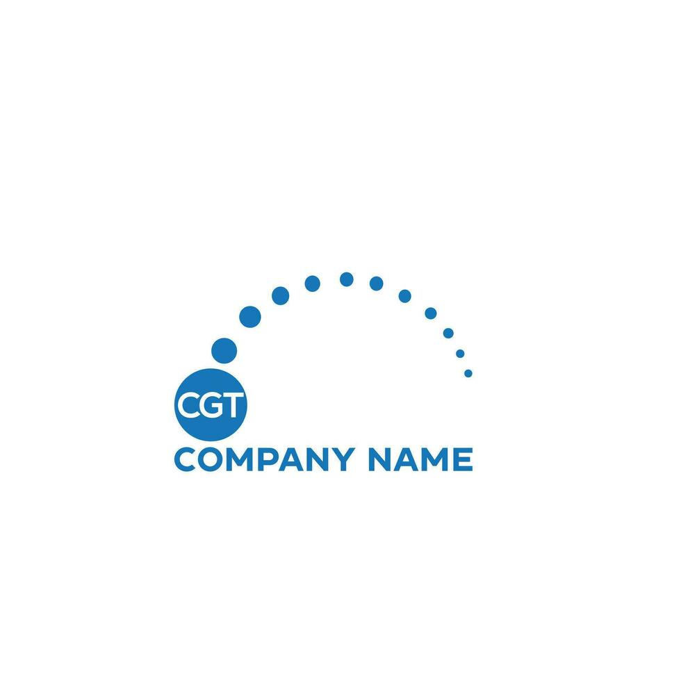 simple clean modern CGT letter logo design. CGT letter technology logo vector