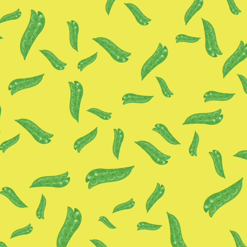 background design with patterns of peas vegetables in vector illustration