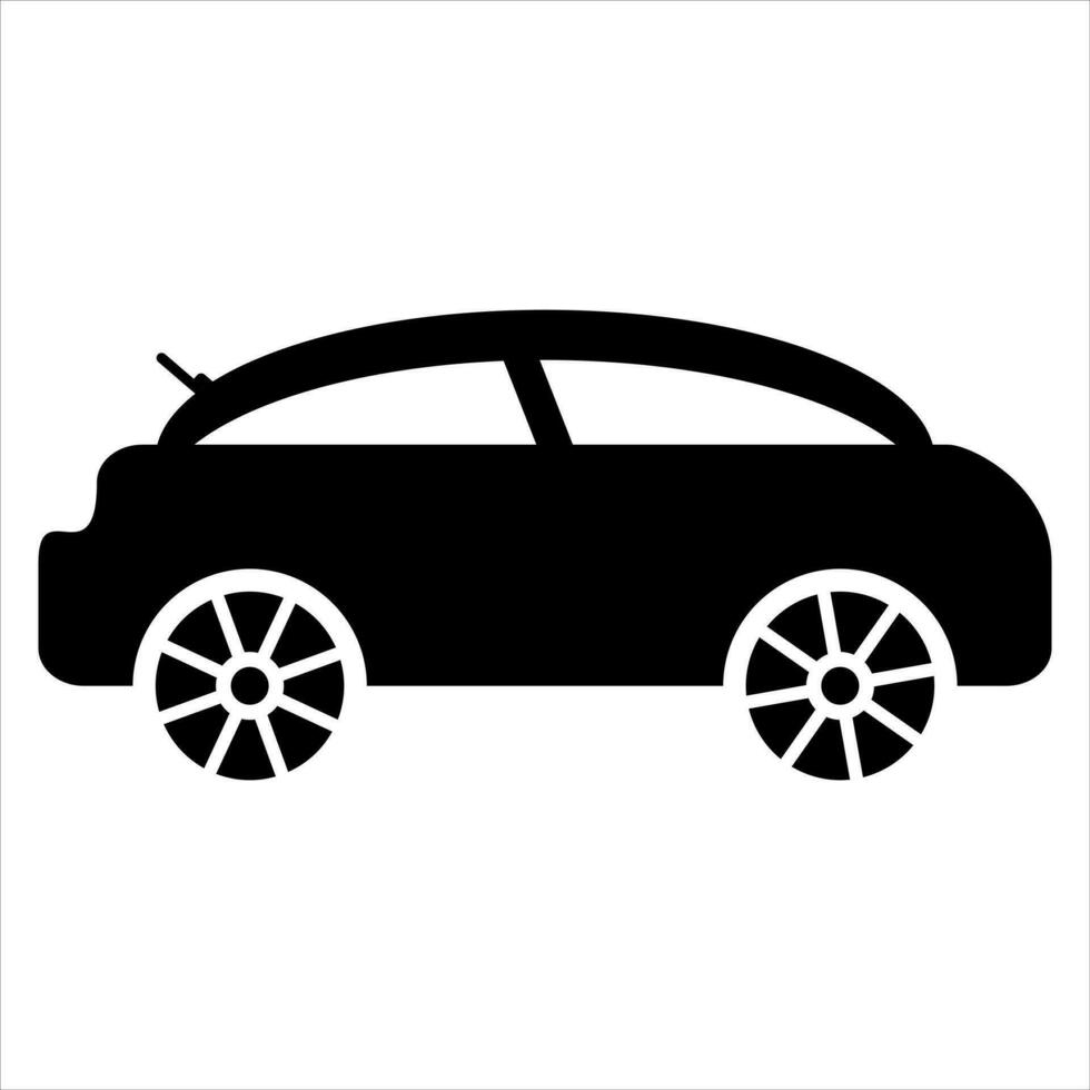 coche icono en plano estilo sencillo tráfico icono Pro vector